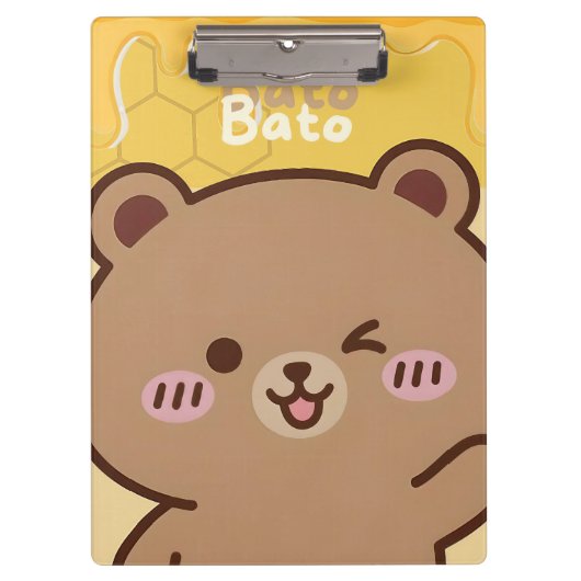 "Bato Bato" Honey Bear Spiral  Klembord (Voorkant)