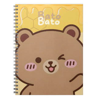 "Bato Bato" Honey Bear Spiral Notebook  Notitieboek