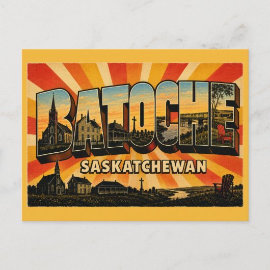 Batoche National Historic Site Saskatchewan Métis Briefkaart (Voorkant)
