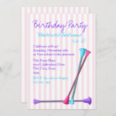 Baton Birthday Kaart (Voorkant / Achterkant)