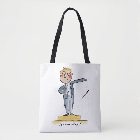 Baton Drop Tote Bag (Voorkant)