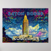 Baton Rouge, Bezoek Louisiana... Poster (Voorkant)