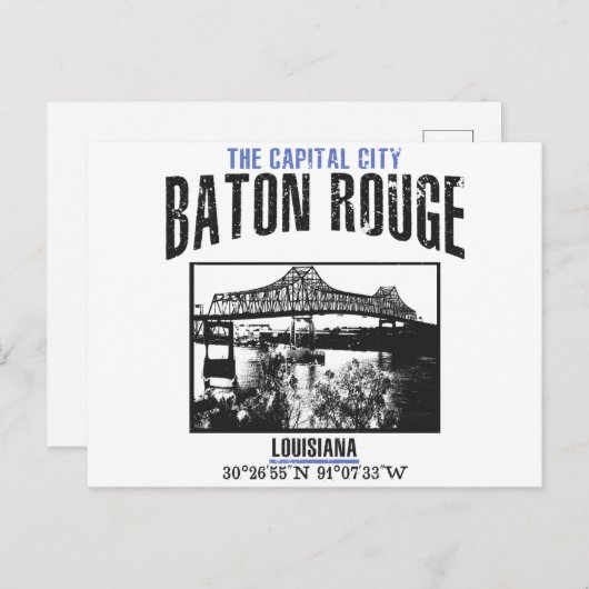 Baton Rouge Briefkaart (Voorkant / Achterkant)