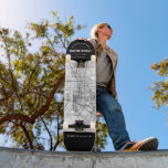Baton Rouge City Map Skateboard<br><div class="desc">Een unieke kaart van de prachtige stad Baton Rouge, Louisiana. Dit skateboard bevat een straatkaart van de stad in een zwarte grens boven en onder. Een leuke manier om de stad te vertegenwoordigen waar je van houdt en waar je woont!</div>