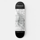 Baton Rouge City Map Skateboard (Voorkant)