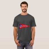 Baton Rouge Flag Pennant Oversized T-shirt (Voorkant volledig)