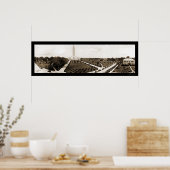 Baton Rouge LA Capitol Foto 1935 Poster (Keuken)