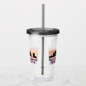 Baton Rouge LA City Skyline Acryl Drinkbeker (Rechts)