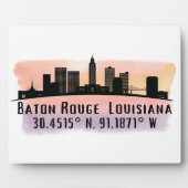 Baton Rouge LA City Skyline Fotoplaat (Voorkant)