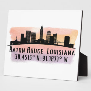Baton Rouge LA City Skyline Fotoplaat