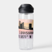 Baton Rouge LA City Skyline Waterfles (Achterkant)