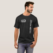 Baton Rouge Louisiana 225 Gebied Code  Retro T-shirt (Voorkant volledig)