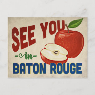 Baton Rouge Louisiana Apple - Vintage Travel Briefkaart