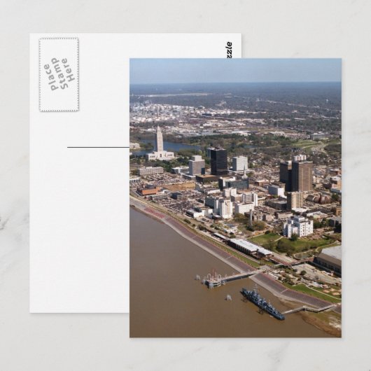 Baton Rouge Louisiana Briefkaart (Voorkant / Achterkant)