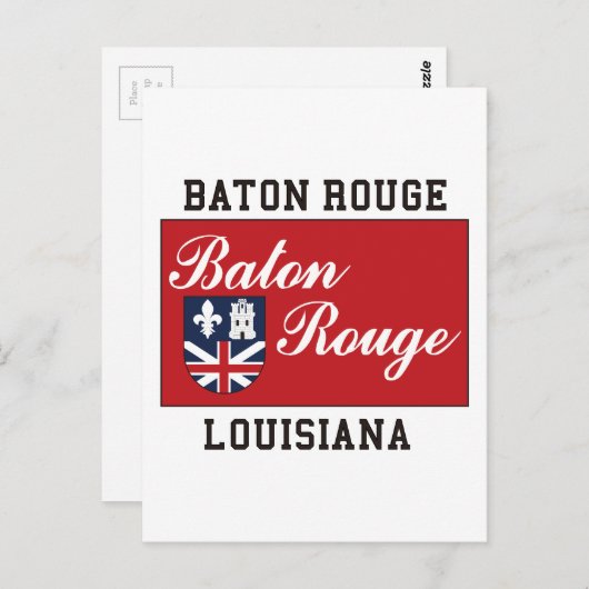 Baton Rouge Louisiana Briefkaart (Voorkant / Achterkant)