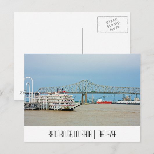 Baton Rouge Louisiana briefkaart (Voorkant / Achterkant)
