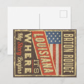 Baton Rouge Louisiana Briefkaart (Voorkant / Achterkant)