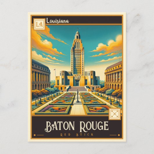 Baton Rouge, Louisiana |  Briefkaart (Voorkant)