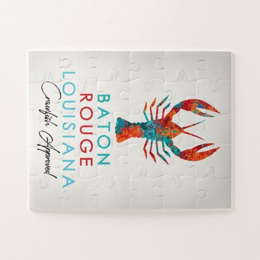 Baton Rouge Louisiana Crawfish Bright Legpuzzel (Horizontaal)