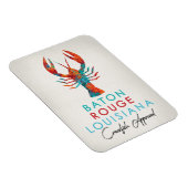 Baton Rouge Louisiana Crawfish Bright Magneet (Rechterzijde)