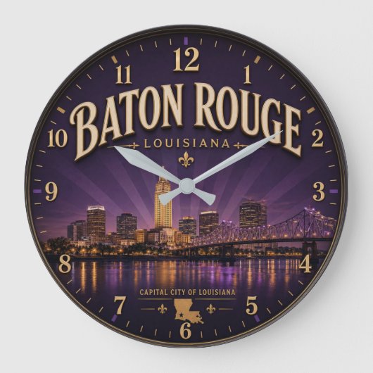Baton Rouge Louisiana Grote Klok (Voorkant)