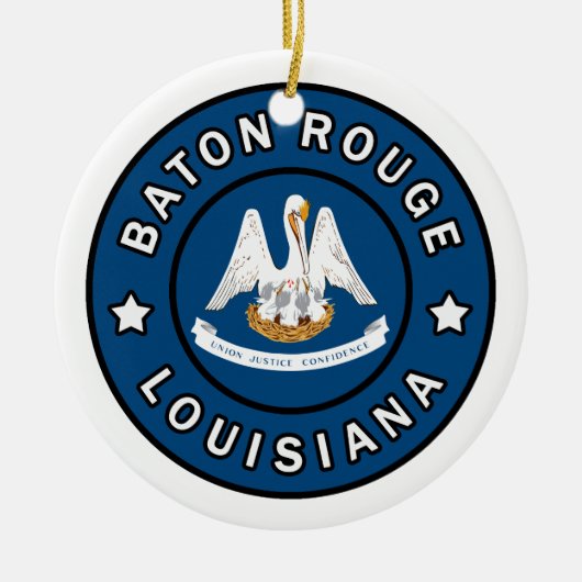 Baton Rouge Louisiana Keramisch Ornament (Voorkant)