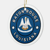 Baton Rouge Louisiana Keramisch Ornament (Links)