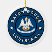 Baton Rouge Louisiana Keramisch Ornament (Achterkant)