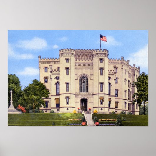 Baton Rouge Louisiana Old State Capitol Poster (Voorkant)