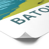 Baton Rouge Louisiana Reisprint Poster (Hoek)