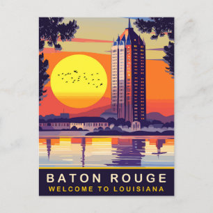 Baton Rouge, Louisiana, reizen Briefkaart