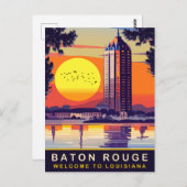 Baton Rouge, Louisiana, reizen Briefkaart (Voorkant / Achterkant)