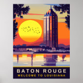 Baton Rouge, Louisiana, reizen Poster (Voorkant)