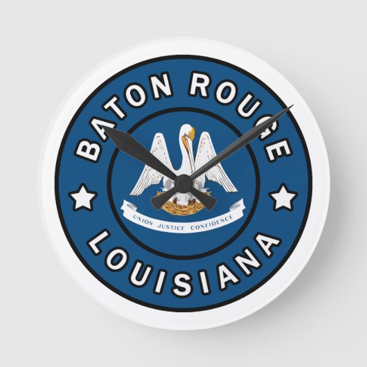Baton Rouge Louisiana Ronde Klok (Voorkant)