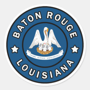 Baton Rouge Louisiana Ronde Sticker