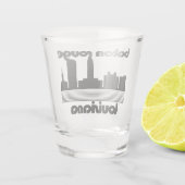 Baton Rouge, Louisiana Shot Glas (Achterkant)