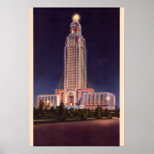 Baton Rouge Louisiana staatskapitaal Poster
