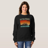 Baton Rouge Louisiana Stadssilhouet Trui (Voorkant volledig)