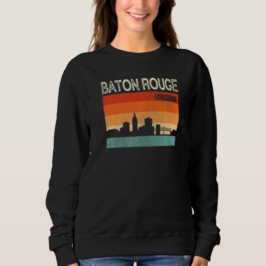 Baton Rouge Louisiana Stadssilhouet Trui (Voorkant)