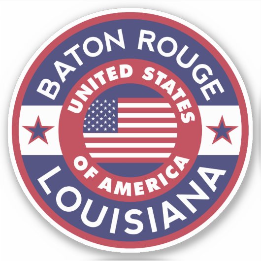 BATON ROUGE, Louisiana Sticker (Voorkant)