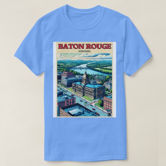 Baton Rouge Louisiana T-shirt (Design voorkant)
