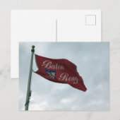 Baton Rouge Louisiana Vlag Vliegen in de wind Briefkaart (Voorkant / Achterkant)