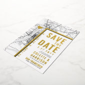 Baton Rouge Love Locator | Trouw Save the Date Folie Uitnodiging (Gedraaid)