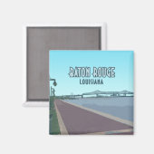 Baton Rouge Mississippi Louisiana Magneet (Voorkant / Achterkant)