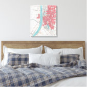  Baton Rouge Riverfront Canvas Afdruk (Insitu (Slaapkamer))