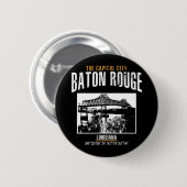 Baton Rouge Ronde Button 5,7 Cm (Voorkant /achterkant)