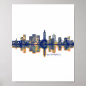 Baton Rouge Skyline Poster (Voorkant)