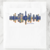 Baton Rouge Skyline Rechthoekige Sticker (Tas)