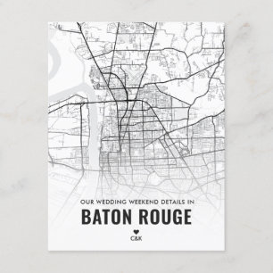 Baton Rouge Trouwweekend Details Informatiekaartje