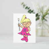 Baton Twirler Briefkaart (Staand voorkant)